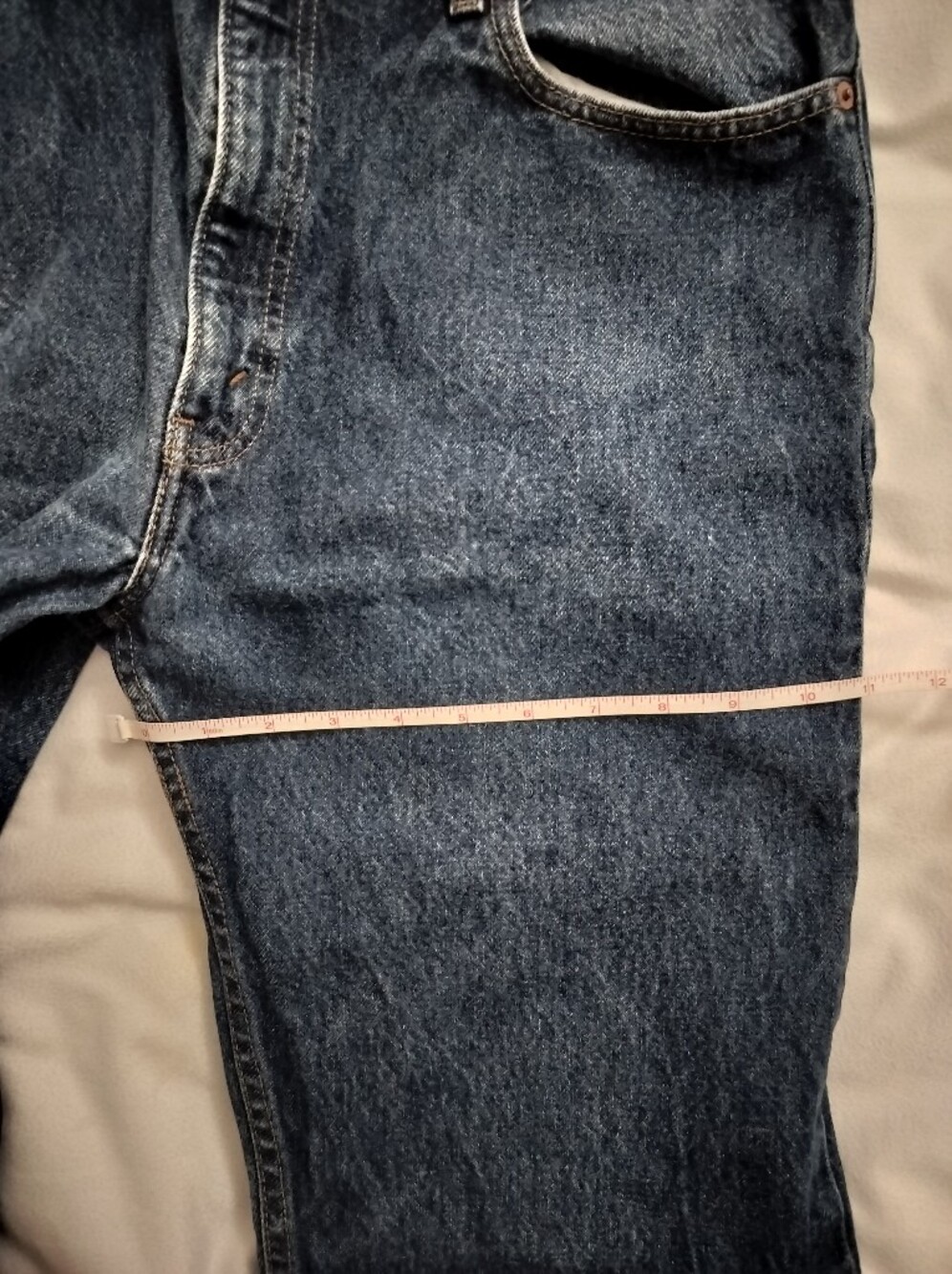 Levi’s 505 Regular Straight Fit Denim Jeans Red Tab Men’s 34x32 Fit (VTG 36x32) - Picture 7 of 17